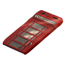 Cabine téléphonique rouge britannique vintage coques droid RAZR