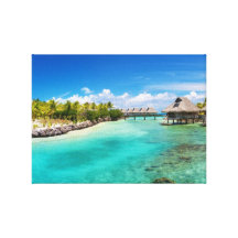 Cabins on the Water Canvass Canvas Prints