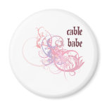 Cable Babe Magnet