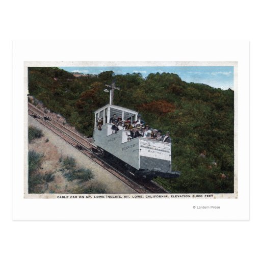 Cable Car on Incline View Postcard