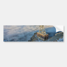 Cable car on the Mount Seceda in the Dolomites Bumper Sticker