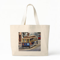 Cable Cars In San Francisco Tote Bags