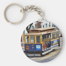 Cable Cars In San Francisco Key Chains