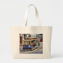 Cable Cars In San Francisco Tote Bags
