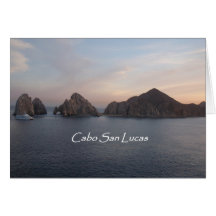 Cabo San Lucas at Sunset Greeting Card