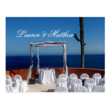 Cabo San Lucas wedding Post Card