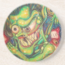 caboteur de démon de bière dessous de verre