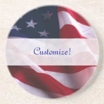 Caboteur de drapeau national des Etats-Unis d'Amér Dessous De Verres