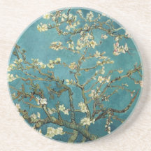 Caboteur de fleur d'amande dessous de verres