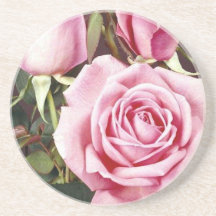Caboteur de roses de fleurs dessous de verre