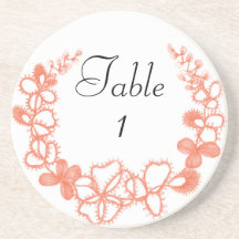 Caboteur de Tableau de dentelle de fleur Dessous De Verres