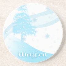Caboteur d'hiver dessous de verres