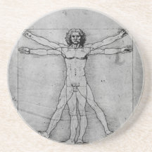 Caboteur d'homme de Vitruvian Dessous De Verres