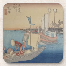 Caboteur d'Ichiryusai Hiroshige Sous-bock