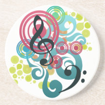 Caboteurs de remous de musique dessous de verres