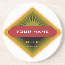 Caboteurs personnalisés de bière dessous de verres
