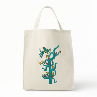 Cacao and Quetzal Canvas Bags by Ppeppermint