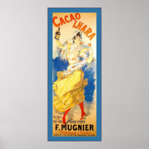 Cacao Lhara ~ Vintage French Advertising Poster