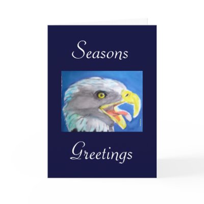 Cachinnating Eagle Cards by nature_art