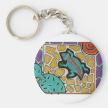 Cacti Lizard Keychain