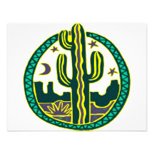 Cactus de sud-ouest cartons d'invitation