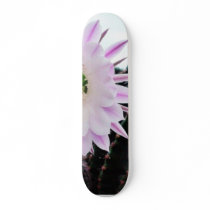 Cactus Flower White Skate Decks