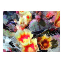 Cactus Flowers Bright and Prickly Custom Invite