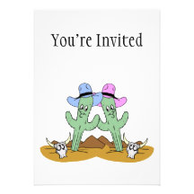Cactus Friends Forever Personalized Invite