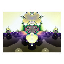 Cactus in the Desert Fractal Personalized Announcement