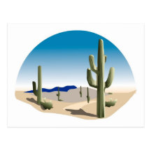 Cactus Prairie Scene Post Cards
