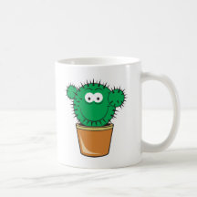 Cactus Smiley Face Mug
