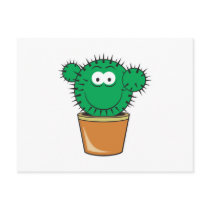 Cactus Smiley Face Post Card