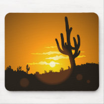 Cactus Sunset Mouse Mats
