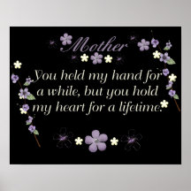 Cadeau d'affiche de maman du jour de mère