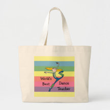Cadeau de professeur de danse sac de toile