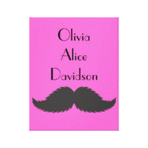 Cadeau d'impression de moustache de moustache de t impressions sur toile