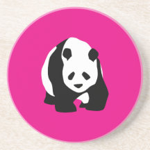 Cadeau fuchsia de faune de zoo de roses indien mig dessous de verres