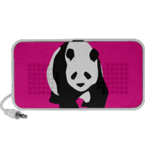Cadeau fuchsia de faune de zoo de roses indien mig haut-parleurs ordinateur portable