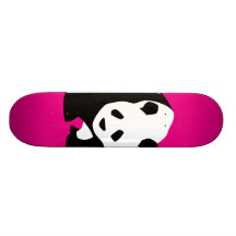 Cadeau fuchsia de faune de zoo de roses indien mig skateoard personnalisé