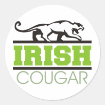 Cadeau irlandais de puma autocollants
