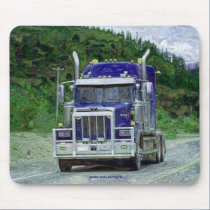 Cadeau lourd de conducteurs de transport de camion tapis de souris