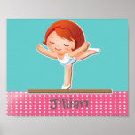 Cadeau personnalisé de GYMNASTIQUE Poster