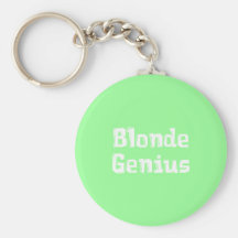 Cadeaux blonds de génie porte-clefs
