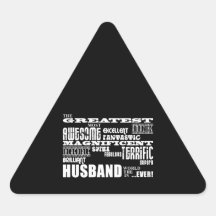 Cadeaux d'amusement pour des maris : Le plus grand Stickers En Triangle