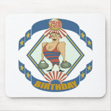 Cadeaux d'anniversaire du cru des hommes 25èmes tapis de souris