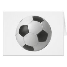 Cadeaux d'art du football cartes de vœux