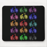 Cadeaux de cycliste, conception de bicyclette du c tapis de souris