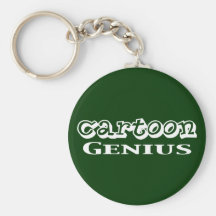 Cadeaux de génie de bande dessinée porte-clefs
