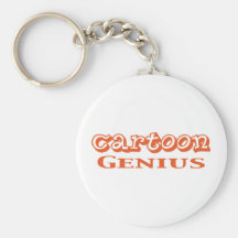 Cadeaux de génie de bande dessinée porte-clefs