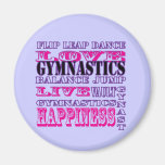 Cadeaux de gymnastique pour des gymnastes aimants pour réfrigérateur